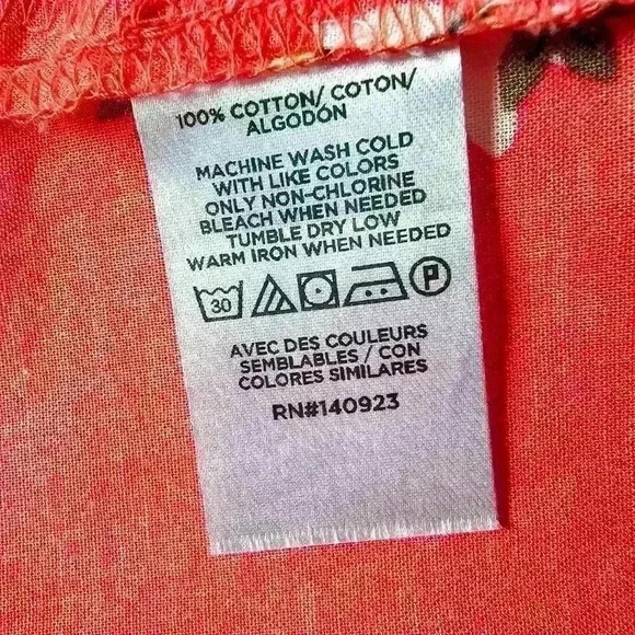 😍 NWOT 😍 Ann Taylor Loft Floral Everyday Shirt, Red, Size S - Picture 9 of 9